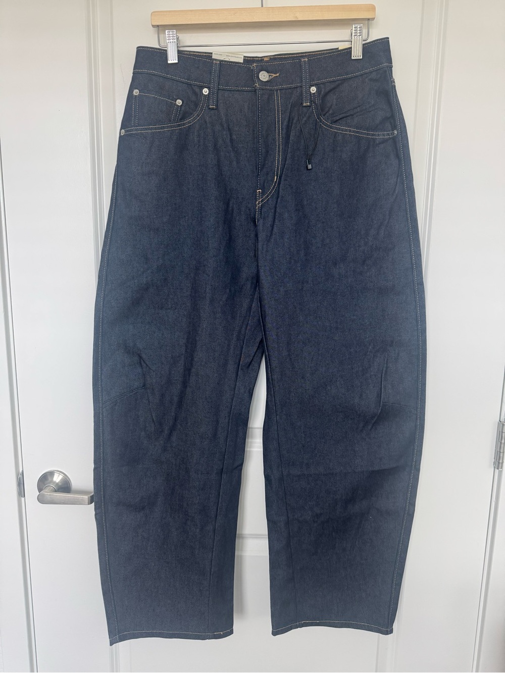 Levi's Baggy Dad Barrel Mainline Soft Rigid 100% Cotton Jeans 30x30 - Picture 4 of 12
